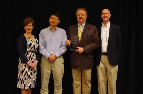 (From left to right): Kristy Casto (NHCA), Carl Johnson (3M Alexandria), Matt VanWatermulen (3M Alexandria), John Howard, NIOSH