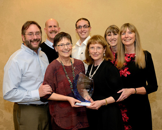 From L to R: William Hal Martin (DD), John Howard (NIOSH), Ga-Lo Vann (DD), Susan Griest (DD), Deanna Meinke (DD). L to R, front row: Linda Howarth and Judy Sobel (DD). Photo Courtesy: Jack Foreman